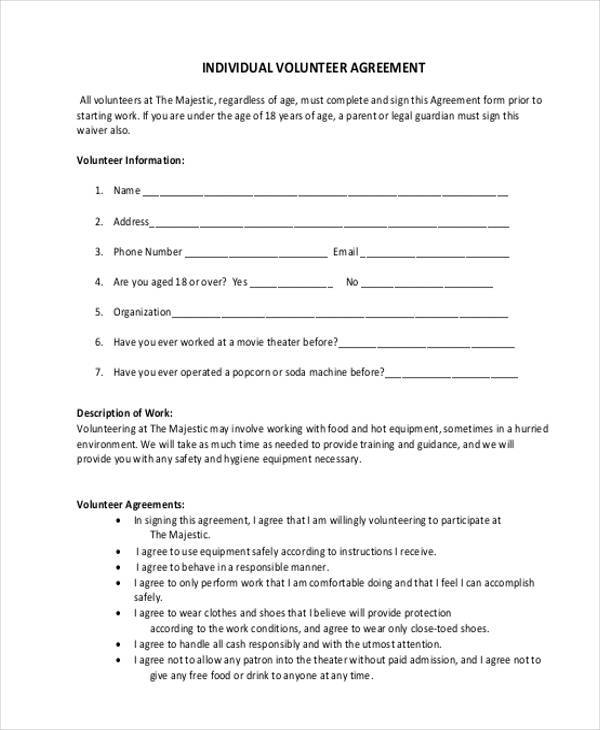 free-10-sample-volunteer-agreement-forms-in-pdf-ms-word