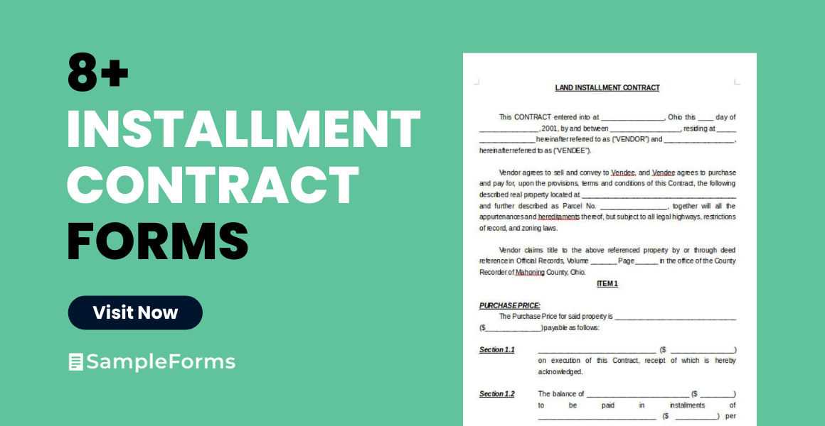 installment contract form