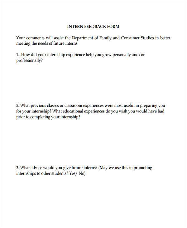 How Do I Give Feedback To An Intern