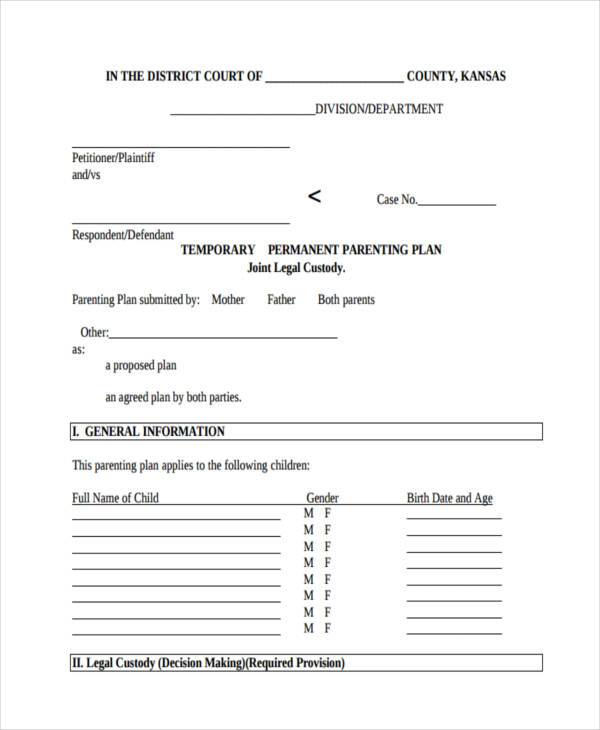 FREE 9+ Custody Agreement Forms in PDF MS Word
