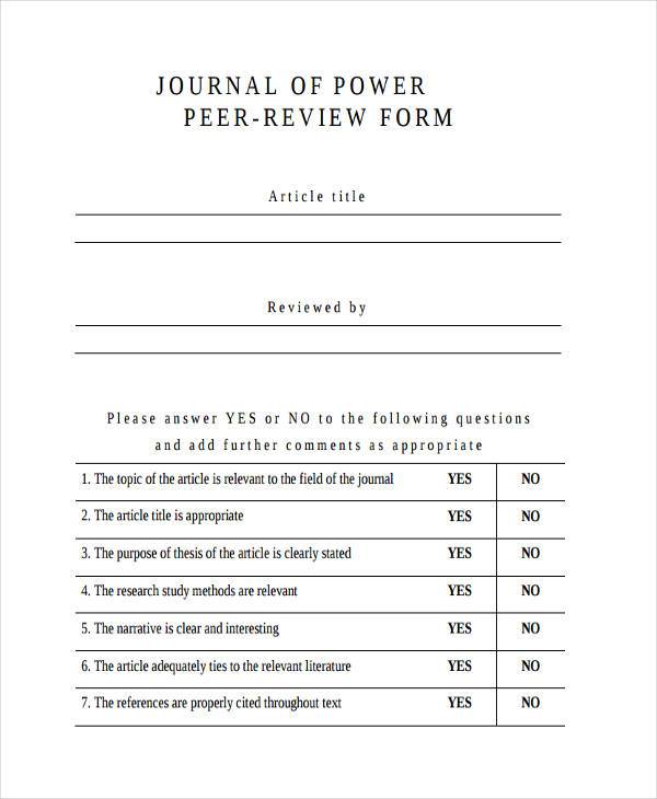 article review template high school