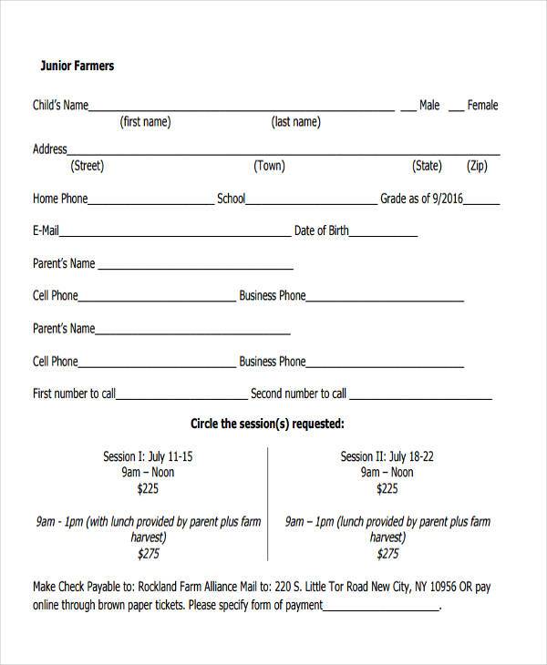 FREE 14+ Farmer Registration Form Samples, PDF, MS Word, Google Docs