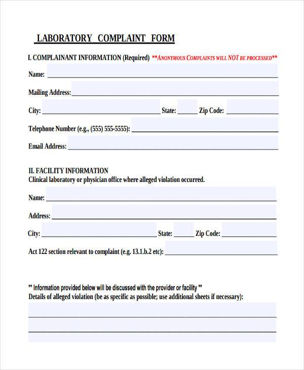 FREE 12+ Product Complaint Forms in PDF MS Word