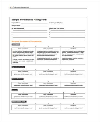 management appraisal form in pdf
