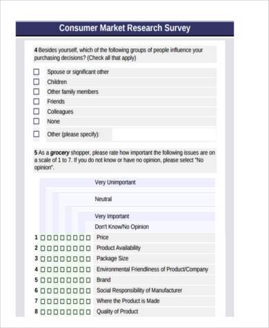 market research survey form