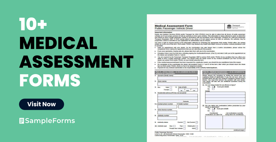 medical assessment forms