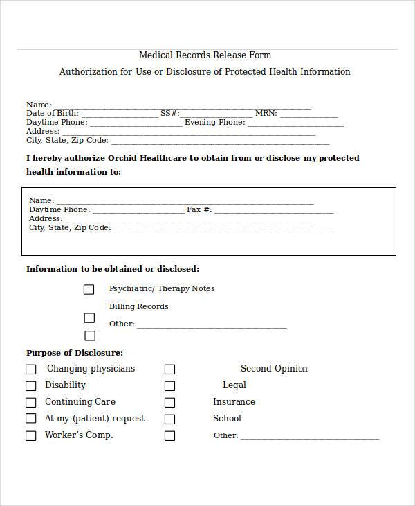 medical records release form1