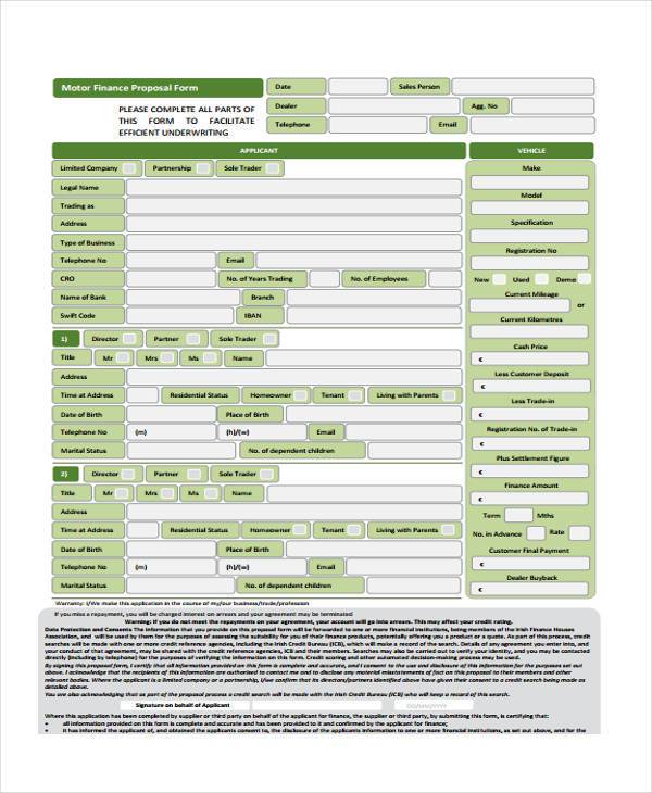 FREE 10+ Finance Proposal Forms in PDF | MS Word