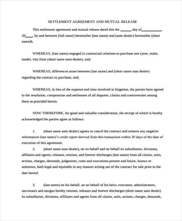 mutual release agreement form1