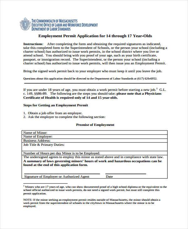 new employment permit application form