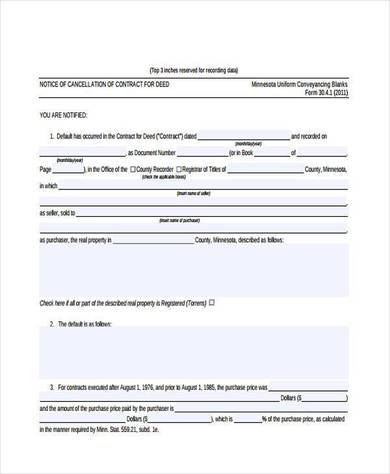 7+ Contract Cancellation Form Samples - Free Sample, Example Format