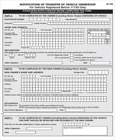 Jpj Vehicle Ownership Transfer Form : Noc letter for vehicle transfer