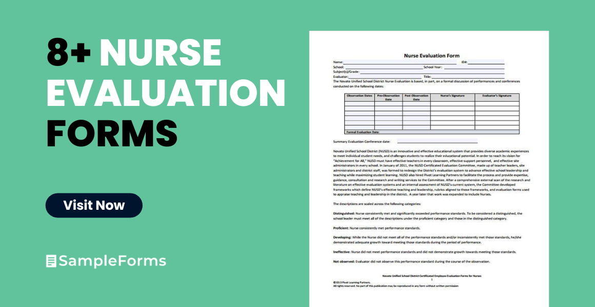 nurse evaluation forms