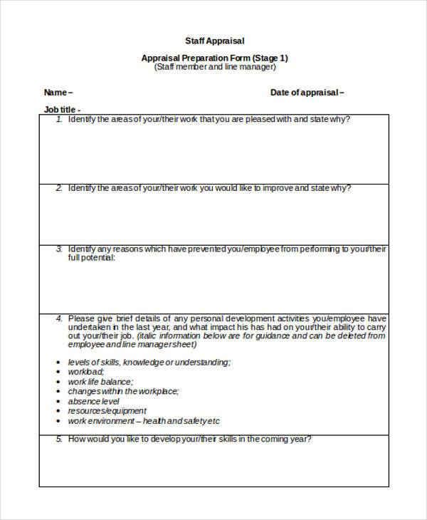 nursery staff appraisal form1