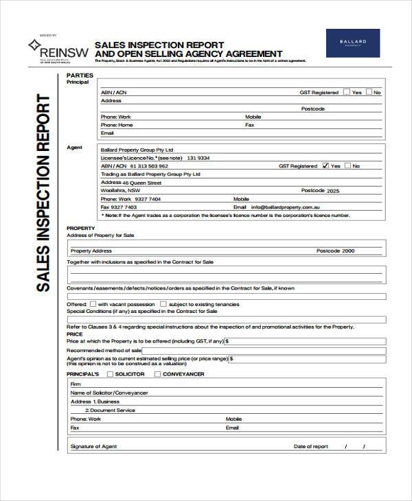 open agency agreement form sample