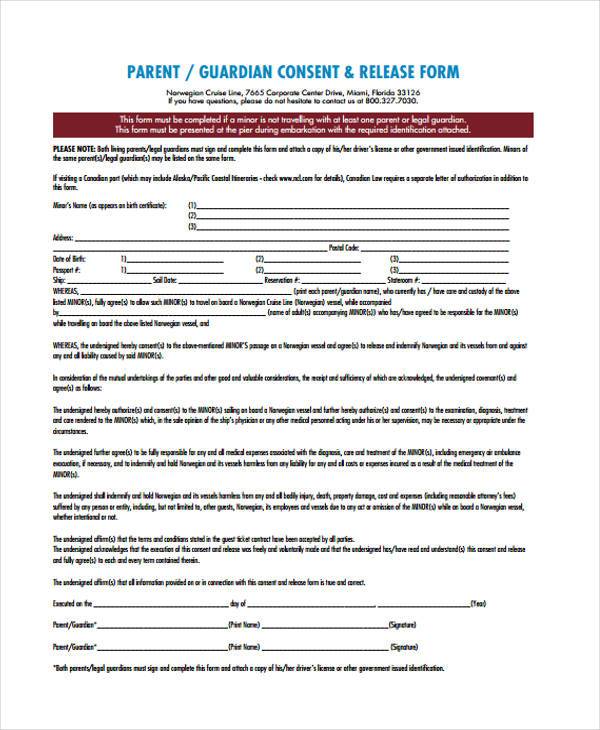 parental consent form to travel