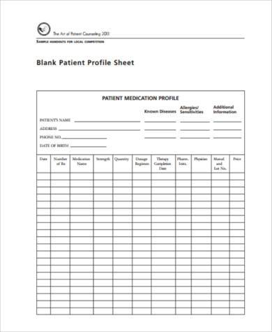 patient counseling evaluation form