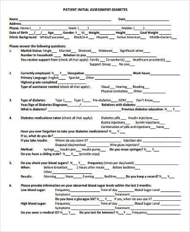 patient initial assessment form1