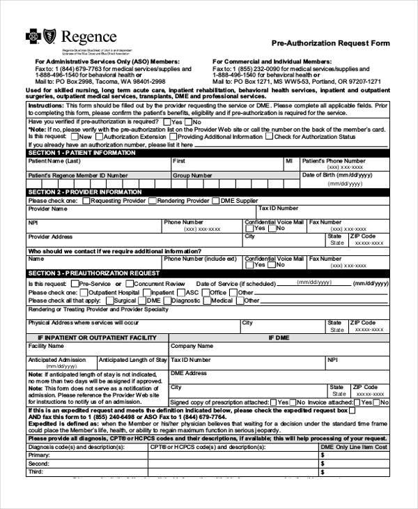 Authorization Form In - Gambaran