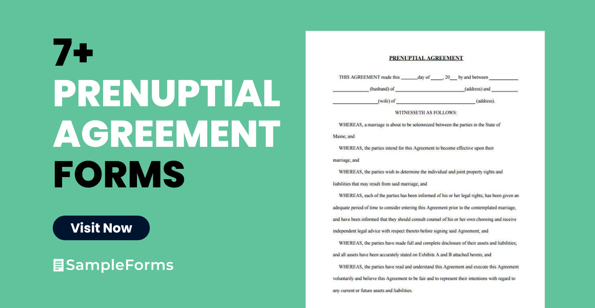 prenuptial agreement form