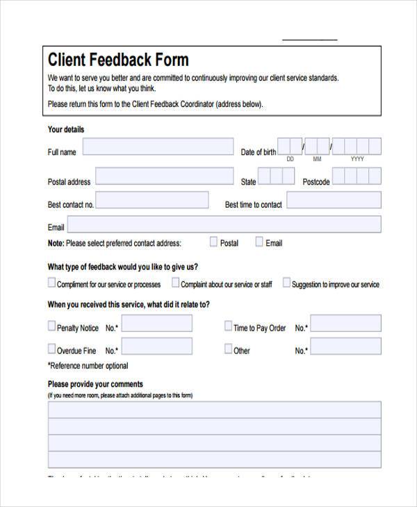 FREE 8+ Sample Performance Feedback Forms in PDF | MS Word
