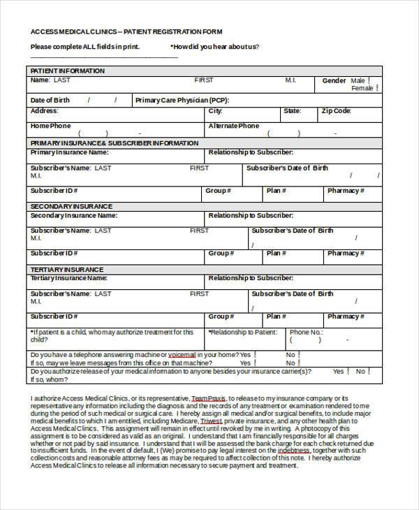 Registration Form Registration Form Template Word Pdf Download ...