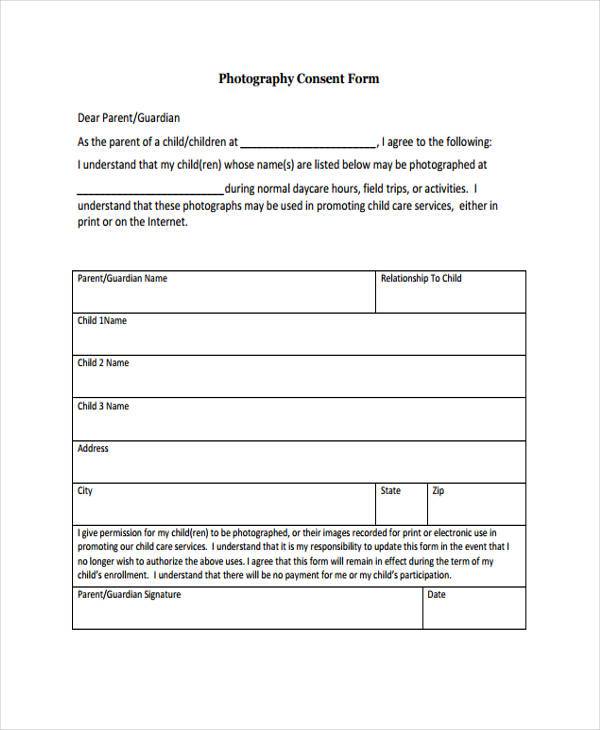 Printable Consent Forms
