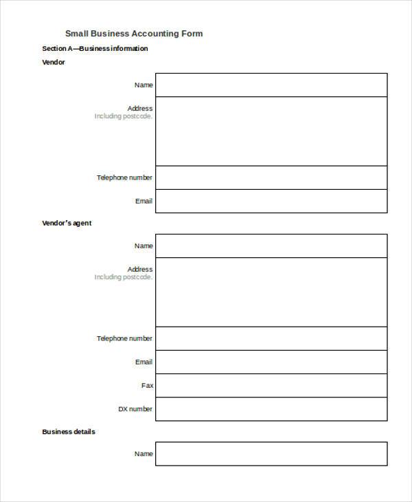 accounting forms