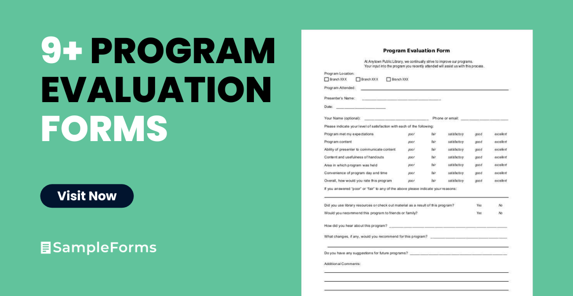program evaluation form