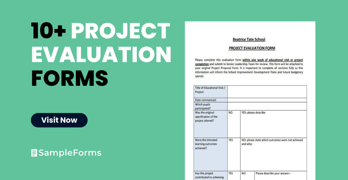 project evaluation form