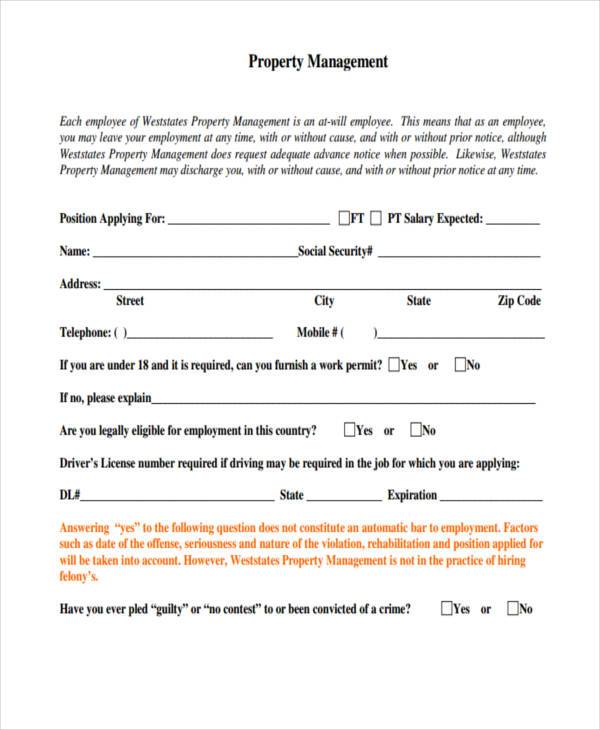 property manager evaluation form1