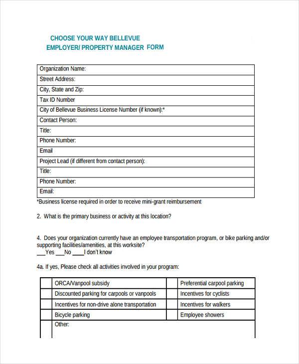 property manager evaluation form3