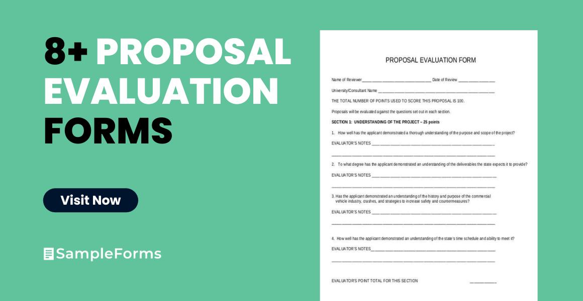 proposal evaluation forms