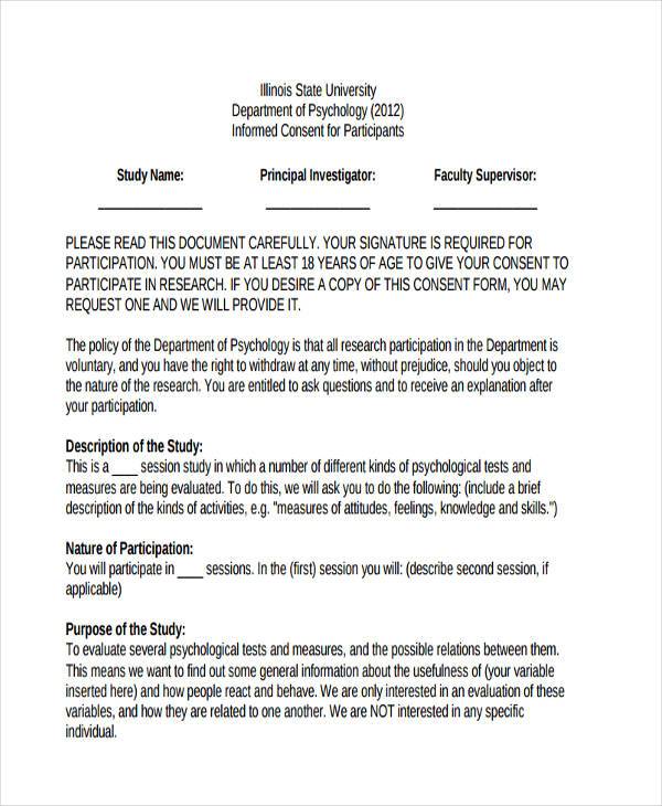 Psychology consent form pdf