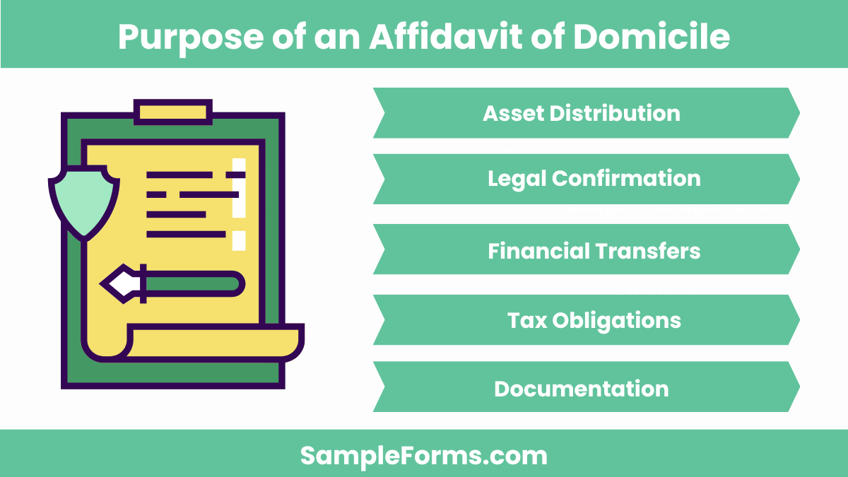 purpose of an affidavit of domicile