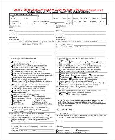 real estate buyer questionnaire form