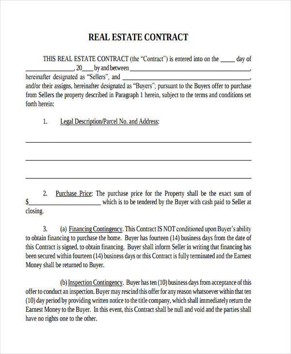 free-printable-real-estate-contracts-free-printable-gambaran