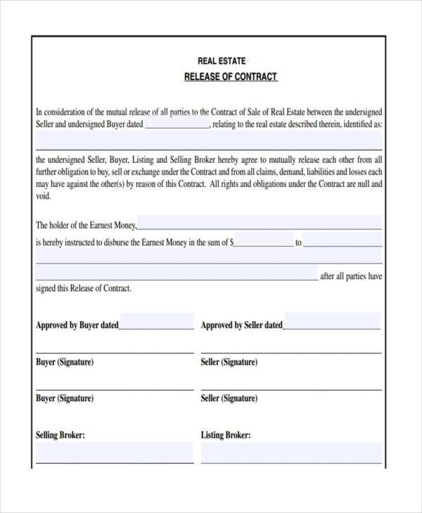 FREE 8 Real Estate Contract Forms In PDF MS Word