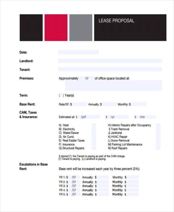 real estate lease proposal form1