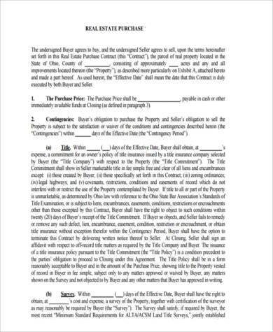 real estate purchase form example1
