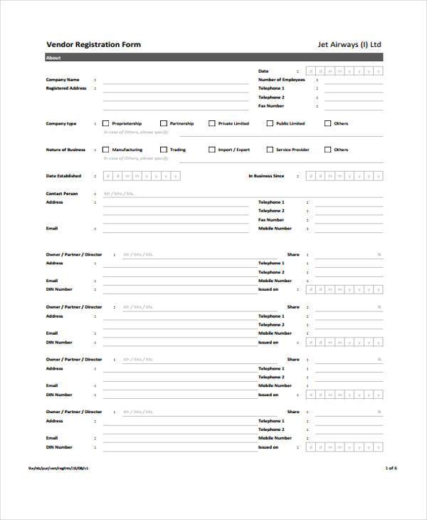 recruitment vendor evaluation form