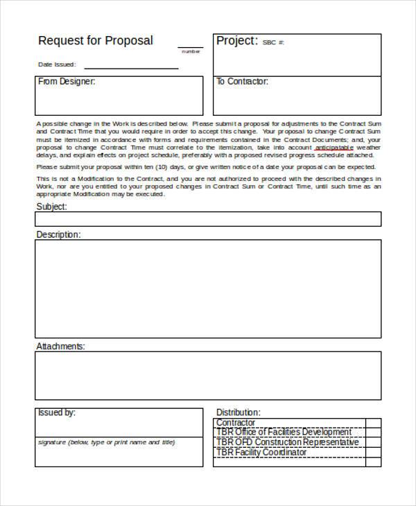 request proposal form example