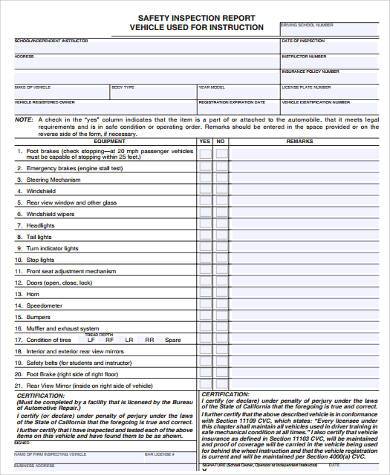 Safety Inspection Report Summary / Secrets About Construction