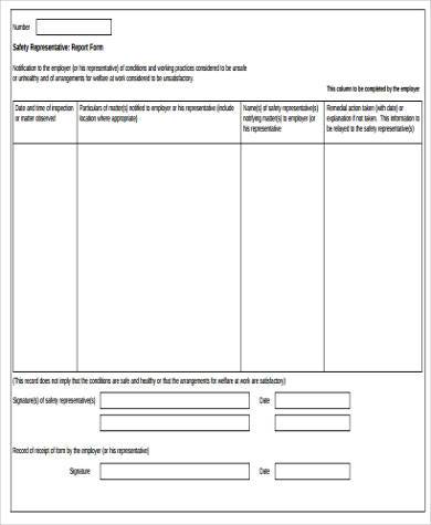 FREE 14+ Safety Report Form Samples, PDF, MS Word, Pages, Google Docs