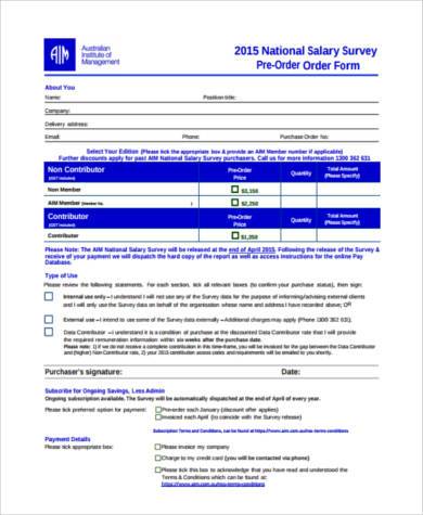 salary survey form in pdf