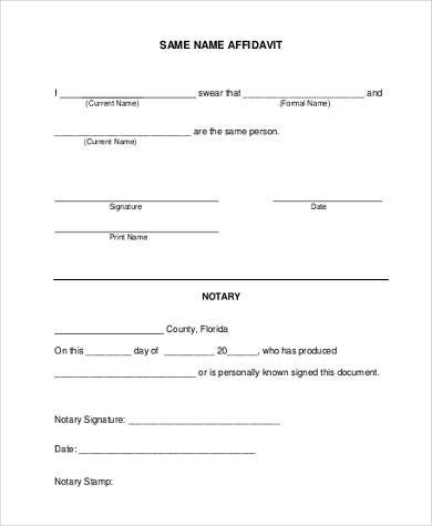 FREE 23+ Sample Affidavit Forms in PDF