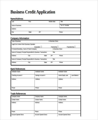 Business application format