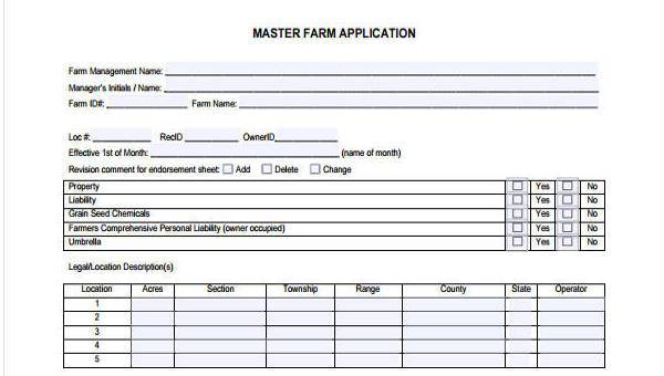 sample farmer registration form