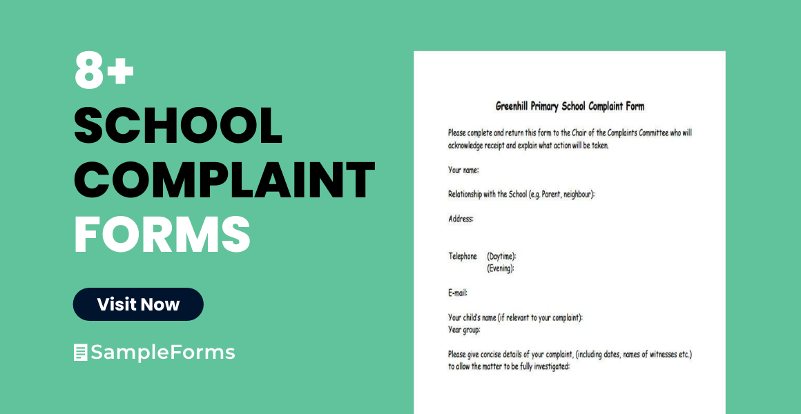 school complaint form