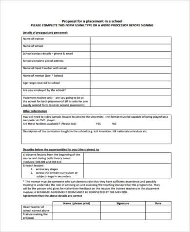 school proposal form in pdf